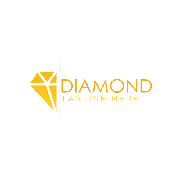 Diamond logo design vector set 08