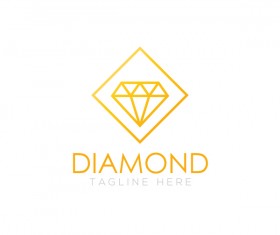Diamond logo design vector set 09