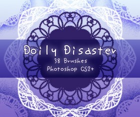 Doily Disaster Photoshop Brushes