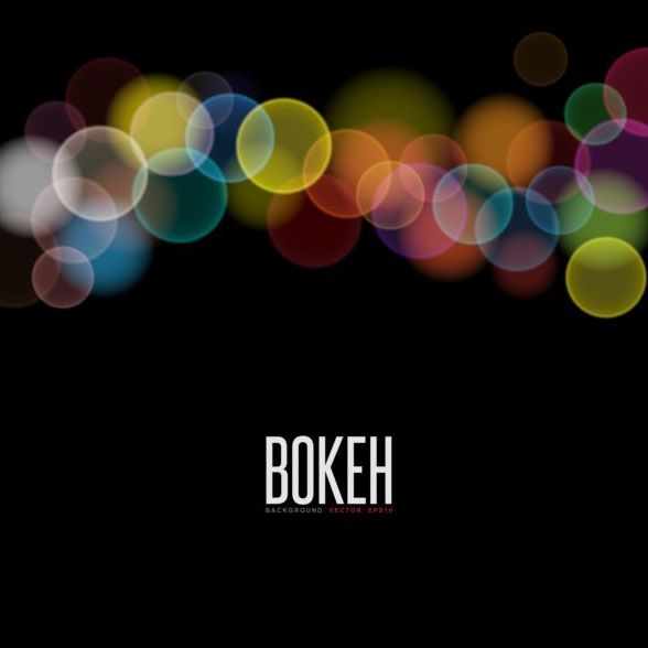 Dream bokeh background vector eps 01