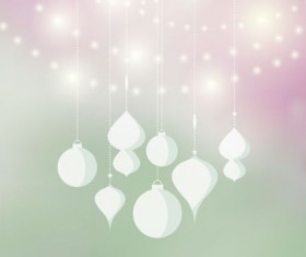 Elegant christmas decor with shiny background vector