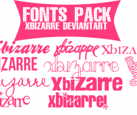 Elegant festival font pack