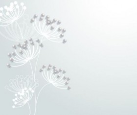 Elegant paper flower vector material 02