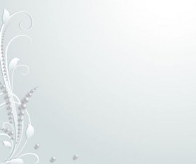 Elegant paper flower vector material 07