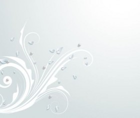 Elegant paper flower vector material 09