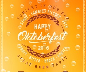 Fashion beer poster vector template 03