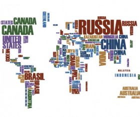 Fashion text and maps vector