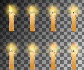 Fire candle illustration vector