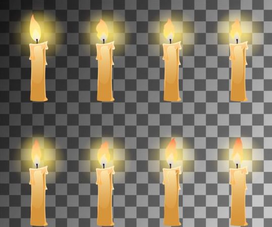 Fire candle illustration vector