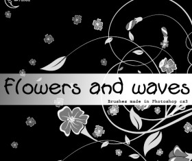 Flowers and waves PS Brushes