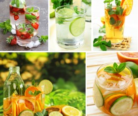 Fresh fruit juice portfolio Stock Photo