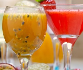 Fresh pomegranate juice Stock Photo