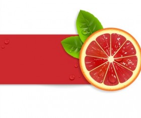 Fresh red orange vector background