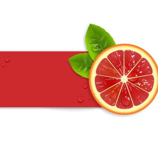 Fresh red orange vector background