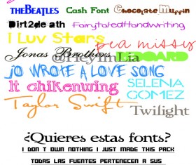 Funny fonts pack
