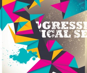 Futuristic concept backgrounds vector 06