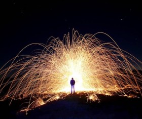 Glare dazzling fireworks background 2