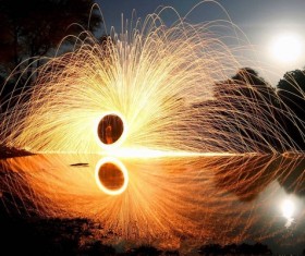 Glare dazzling fireworks background 3