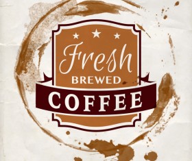 Vintage coffee labels template vector design free download