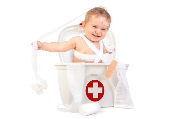 HD picture Cute baby with medicine box 02