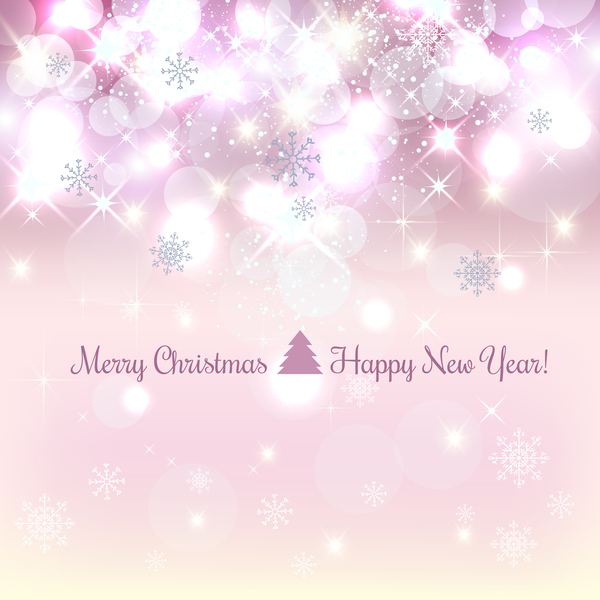 Halation christmas with new year background vectors 09