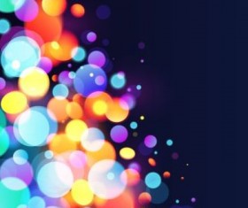 Halation colorful bokeh effect background vector 01