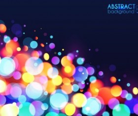 Halation colorful bokeh effect background vector 02