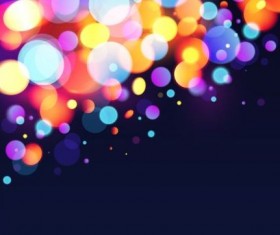 Halation colorful bokeh effect background vector 03