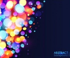 Halation colorful bokeh effect background vector 04