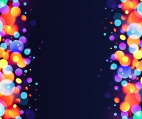 Halation colorful bokeh effect background vector 05