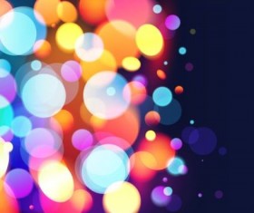Halation colorful bokeh effect background vector 08