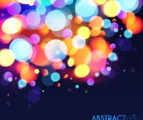 Halation colorful bokeh effect background vector 09