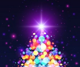 Halation colorful bokeh effect background vector 10