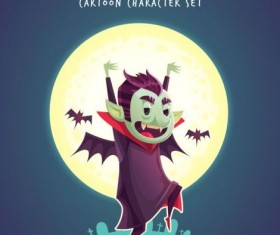 Halloween artoom character funny vector 02