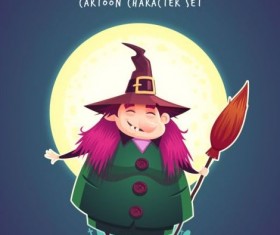 Halloween artoom character funny vector 06