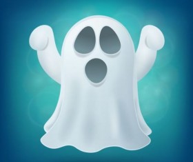 Halloween ghost design vector material 03