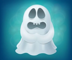 Halloween ghost design vector material 06