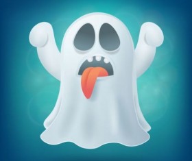 Halloween ghost design vector material 07