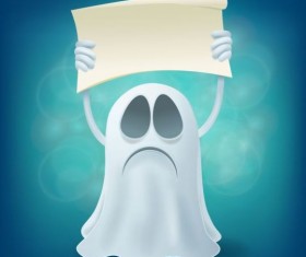 Halloween ghost design vector material 09