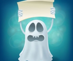 Halloween ghost design vector material 10