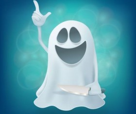 Halloween ghost design vector material 12