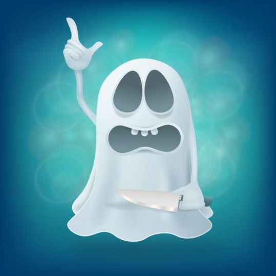 Halloween ghost design vector material 15