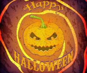 Halloween party grunge styles poster vector 02