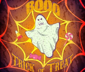 Halloween party grunge styles poster vector 05