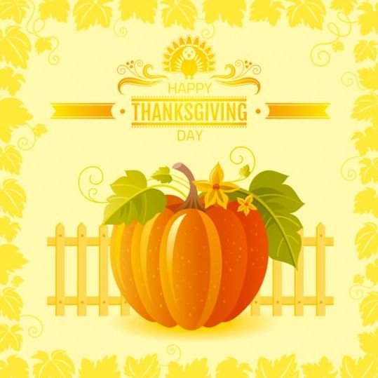 Happy thanksgiving day seasonal greetings cards vector 10