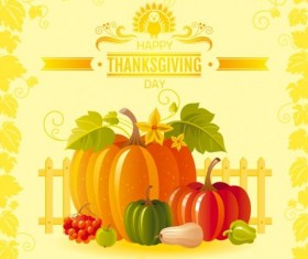 Happy thanksgiving day seasonal greetings cards vector 12