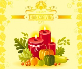 Happy thanksgiving day seasonal greetings cards vector 13