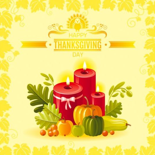 Happy thanksgiving day seasonal greetings cards vector 13
