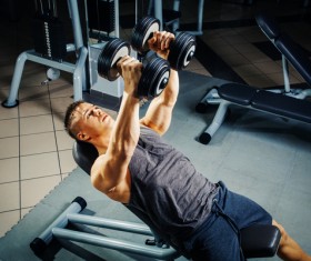 In the gym to do the recommended exercise HD picture