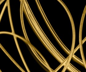 Intertwined gold lines and a black background 02